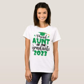 Proud AUNT einer Klasse von 2023 Graduate Fun Scri T-Shirt (Vorne ganz)
