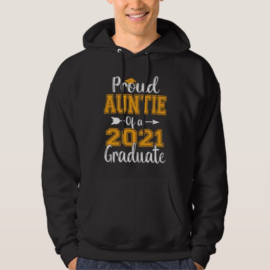 Proud Auntie Of A 2021 Graduate Hoodie (Vorderseite)