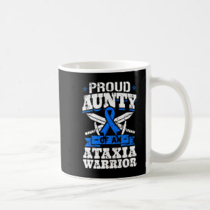 Proud Aunty Of An Ataxia Warrior Awareness Ribbon Kaffeetasse