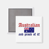 Proud Australier Magnet (Vorderseite/Rückseite)