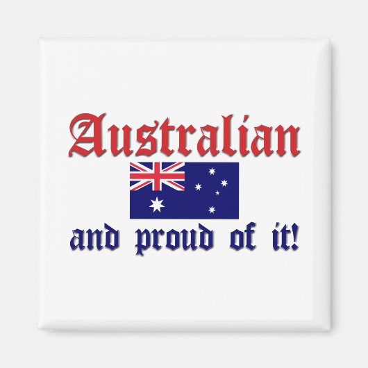 Proud Australier Magnet (Vorne)