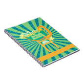 Proud Author Retro Style Diner Sign Design Notizblock (Rechte Seite)