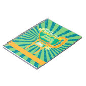 Proud Author Retro Style Diner Sign Design Notizblock (Linke Seite)