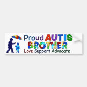 Proud Autism Brother Autoaufkleber (Vorne)