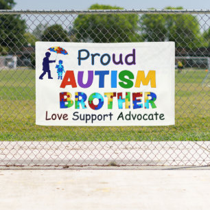 Proud Autism Brother Banner