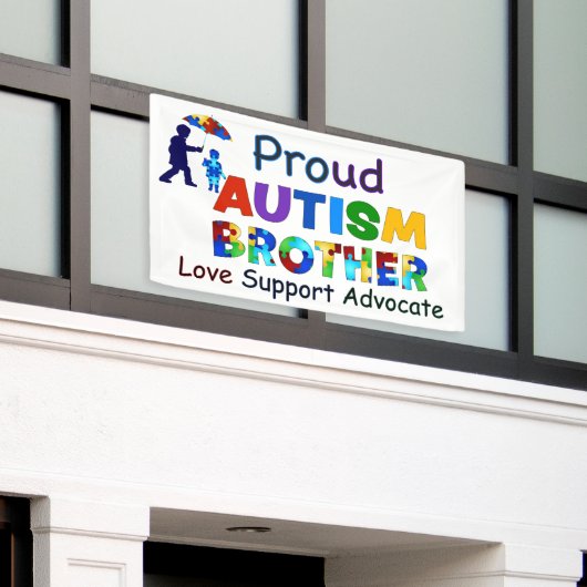 Proud Autism Brother Banner (Äußeres Gebäude)