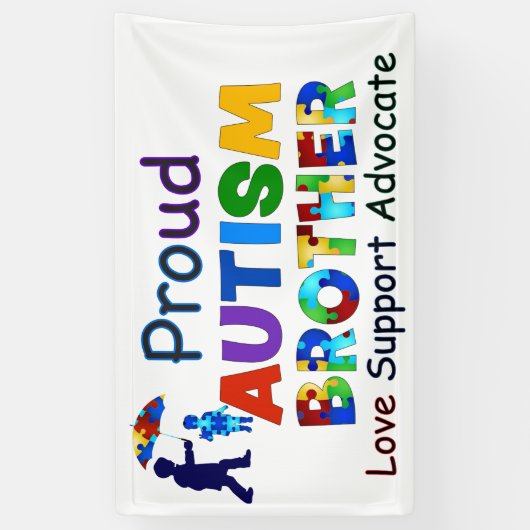 Proud Autism Brother Banner (Vertikal)