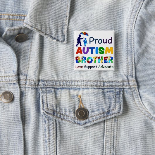 Proud Autism Brother Button (Beispiel)