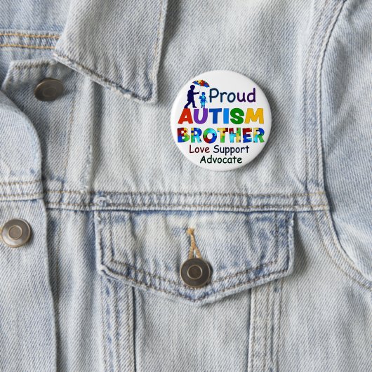 Proud Autism Brother Button (Beispiel)