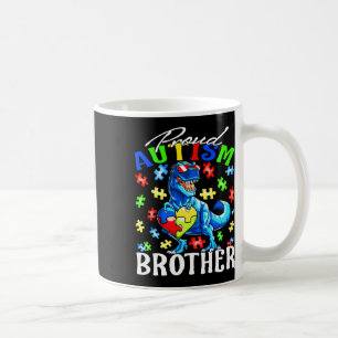 Proud Autism Brother Dinosaur Autismus Bewusstsein Kaffeetasse