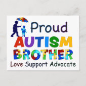 Proud Autism Brother Postkarte (Vorderseite)