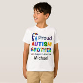 Proud Autism Brother T-Shirt (Vorne ganz)