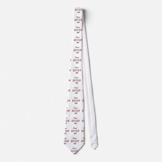 Proud autism dad krawatte (Vorderseite)