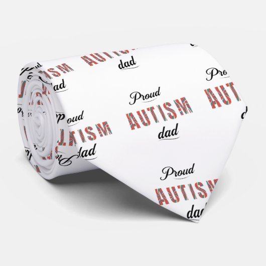 Proud autism dad krawatte (Gerollt)