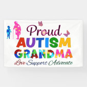 Proud Autism Grandma Banner (Horizontal)
