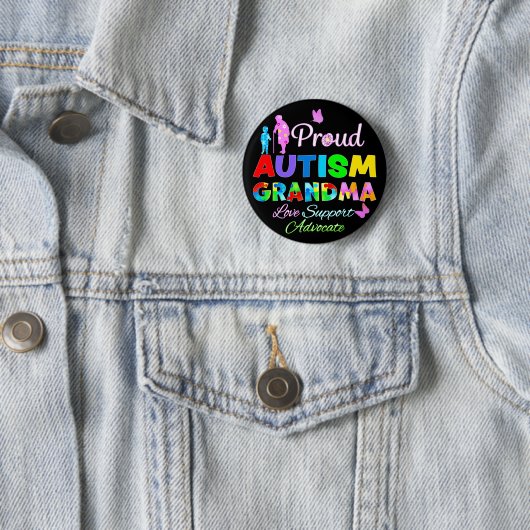 Proud Autism Grandma Button (Beispiel)