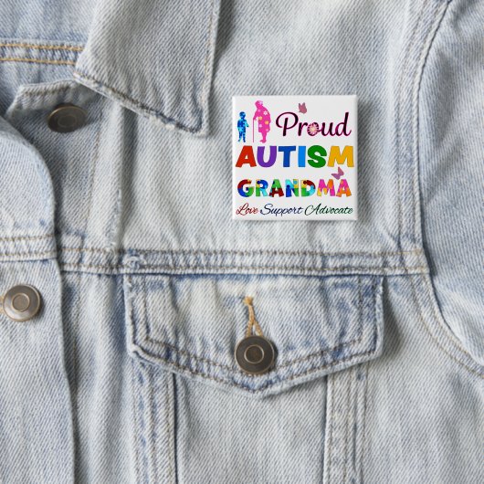 Proud Autism Grandma Button (Beispiel)
