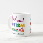 Proud Autism Grandma Kaffeetasse (Vorderseite Links)