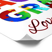 Proud Autism Grandma Poster (Ecke)