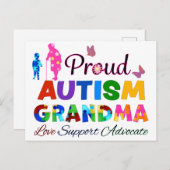 Proud Autism Grandma Postkarte (Vorne/Hinten)