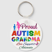 Proud Autism Grandma Schlüsselanhänger (Vorderseite)