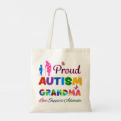 Proud Autism Grandma Tragetasche (Rückseite)