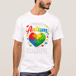 Proud Autism Grandpa Autism Awareness Grandfather  T-Shirt