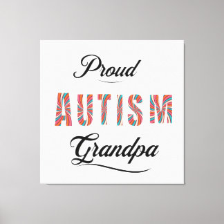 Proud autism grandpa leinwanddruck