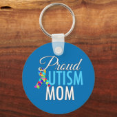 Proud Autism Mama Beautiful Blue Schlüsselanhänger (Vorderseite)