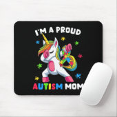 Proud Autism Mama Dab Dance Mousepad (Mit Mouse)