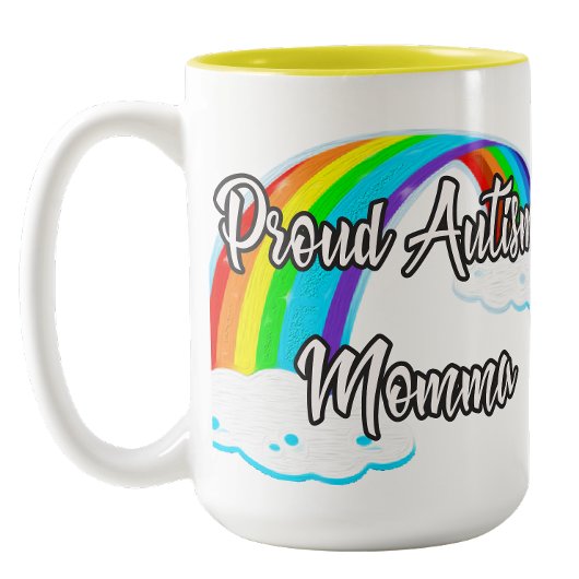 Proud Autism Mama Zweifarbige Tasse