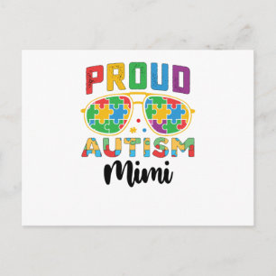 Proud Autism Mimi Mama Bewusstsein Postkarte