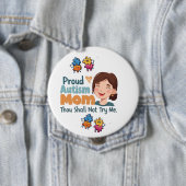 Proud Autism Mom Badge Pin Button Badge (Beispiel)
