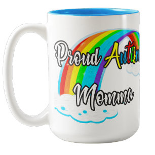 Proud Autism Momma Puzzles Zweifarbige Tasse