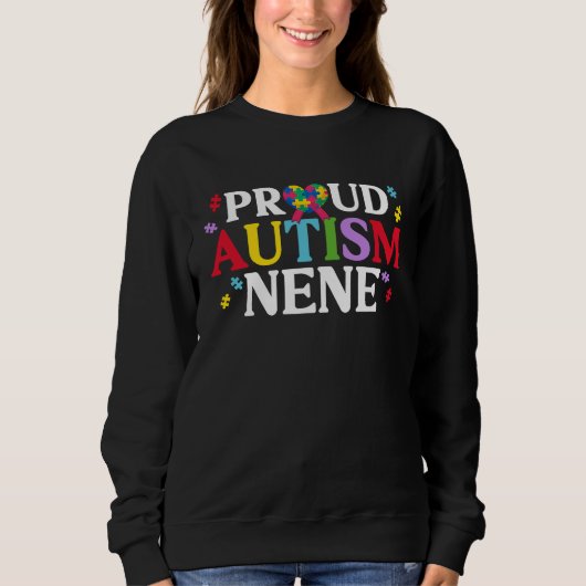 Proud Autism Nene Matching Family Autism Awareness Sweatshirt (Vorderseite)