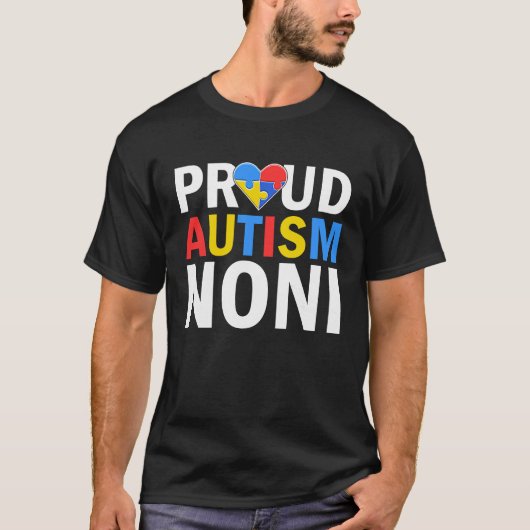 Proud Autism Noni Rainbow Autism Awareness T-Shirt (Vorderseite)