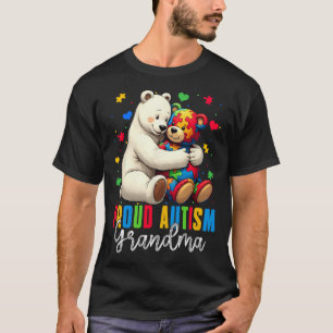 Proud Autism Oma Bear Autismus Bewusstsein Son Dau T-Shirt