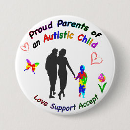 Proud Autism Parents Button