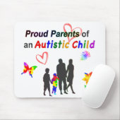 Proud Autism Parents Mousepad (Mit Mouse)