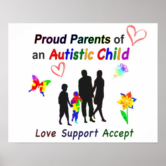 Proud Autism Parents Poster (Vorne)