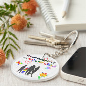 Proud Autism Parents Schlüsselanhänger (Vorderseite rechts)