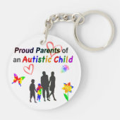 Proud Autism Parents Schlüsselanhänger (Rückseite)