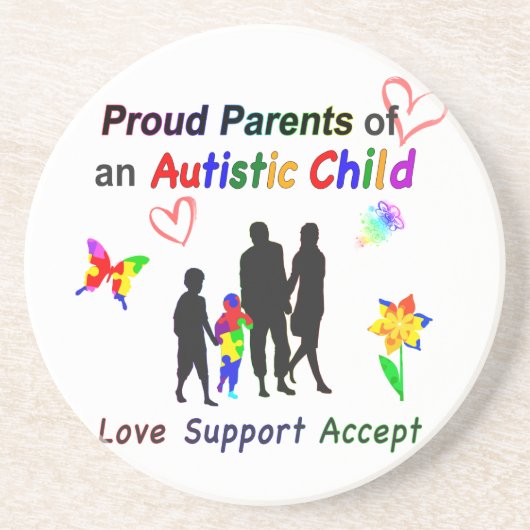 Proud Autism Parents Untersetzer (Vorne)