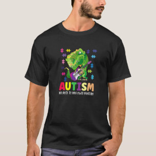 Proud Autism Rock My Own Rhythm Dinosaur Music T-Shirt