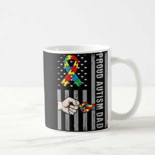Proud Autism Vater American Flag Autiseness Da Kaffeetasse