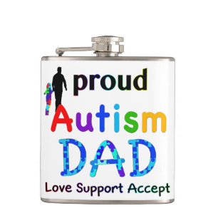 Proud Autism Vater Flachmann