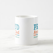 Proud Autism Vater Kaffeetasse (Mittel)