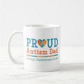 Proud Autism Vater Kaffeetasse (Links)