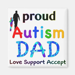 Proud Autism Vater Magnet