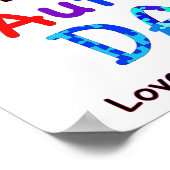 Proud Autism Vater Poster (Ecke)